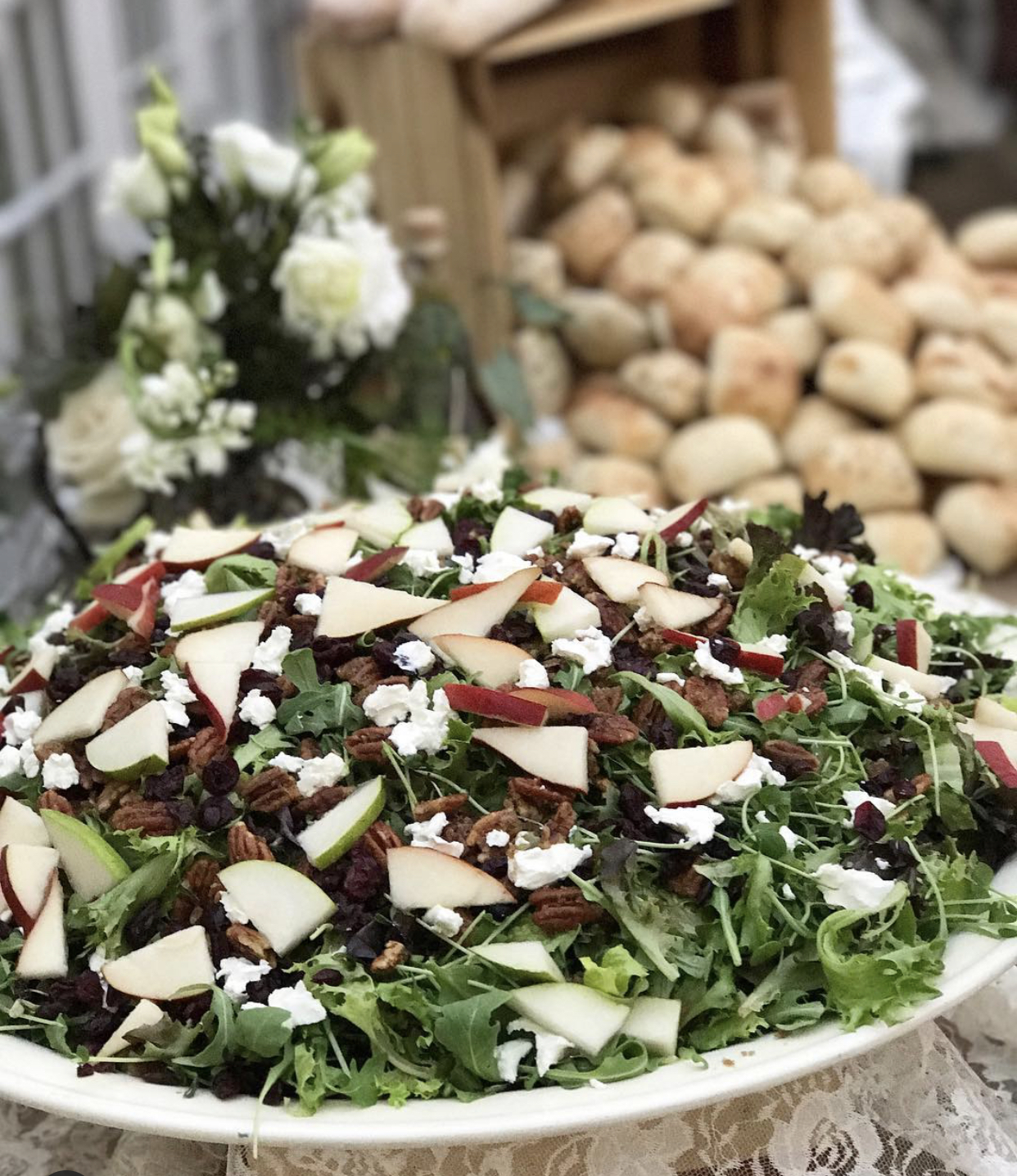 Arugula & pear salad